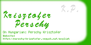 krisztofer perschy business card